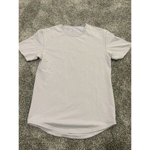 BYLT Premium‎ Basics Drop Cut Lux Mens Size Small Tshirt Scoop Bottom Lilac